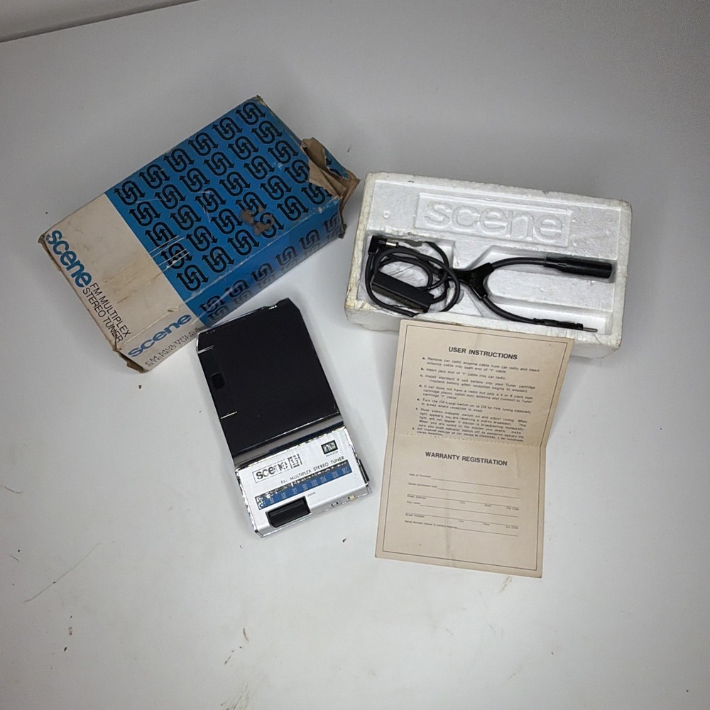 Scene by Goodway RY-865 FM Multiplex Stereo Tuner - Original Box & Instructions